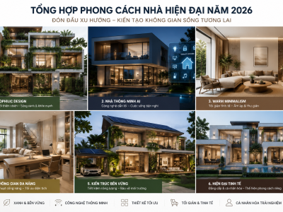 Top 5 Xu Hướng Thiết Kế Nhà Mẫu Năm 2026 Dẫn Đầu Không Gian Sống Hiện Đại