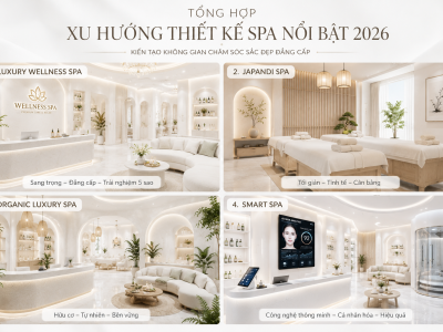 Top 7 Xu Hướng Thiết Kế Spa 2026 Đẹp, Hiện Đại Và Thu Hút Khách Hàng