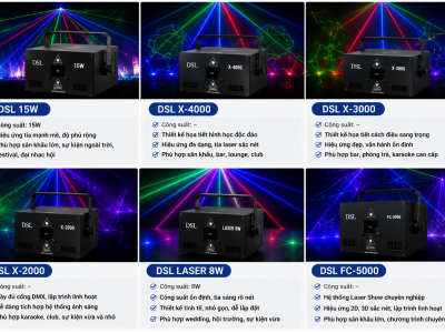 Tổng Hợp & So Sánh Các Dòng Đèn Laser DSL Chính Hãng 
