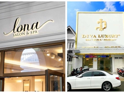 THIẾT KẾ THI CÔNG BẢNG HIỆU SPA ĐẸP